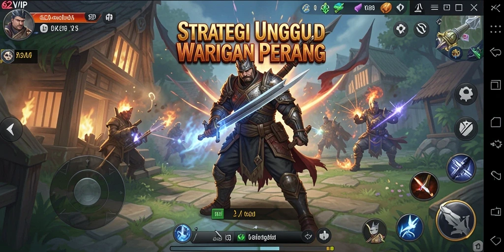 Tampilan gameplay yang intens dan strategi mendebarkan di 62VIP.