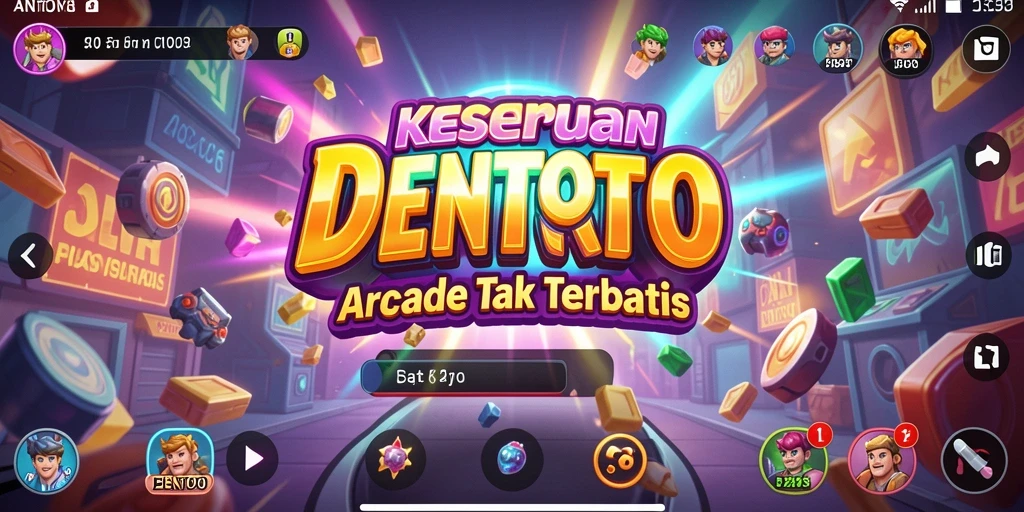 Screenshot gameplay DENTOTO menampilkan aksi seru dalam permainan Arcade.