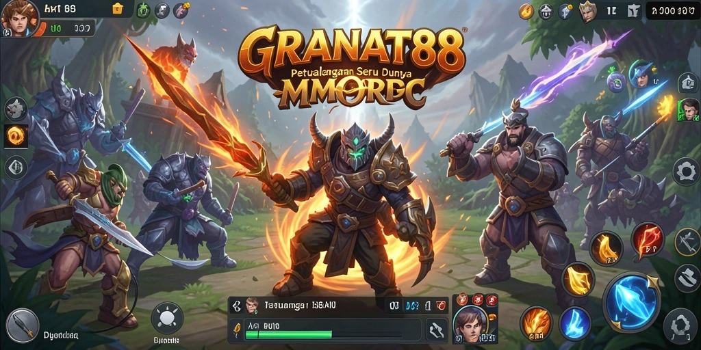 Tampilan utama gameplay <strong>GRANAT88</strong> yang menakjubkan dan interaktif.