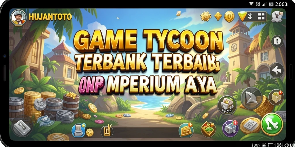 Screenshot utama HUJANTOTO menunjukkan gameplay Tycoon yang menarik.