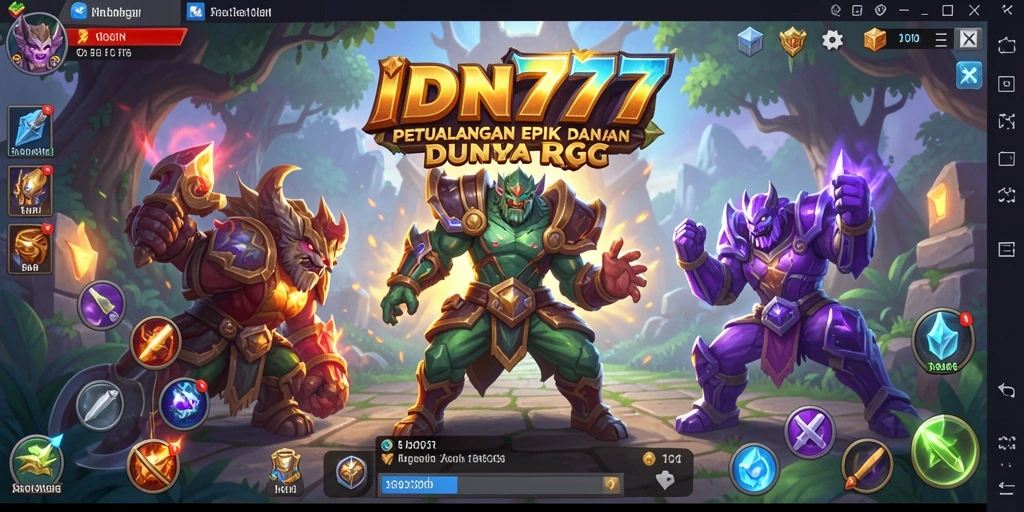 Tampilkan gameplay seru dari IDN777 dengan berbagai karakter dan pertarungan epik.