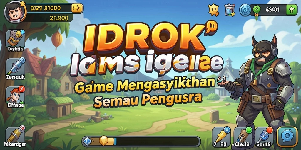 Tampilan gameplay menarik dari IDROK dengan karakter yang unik.
