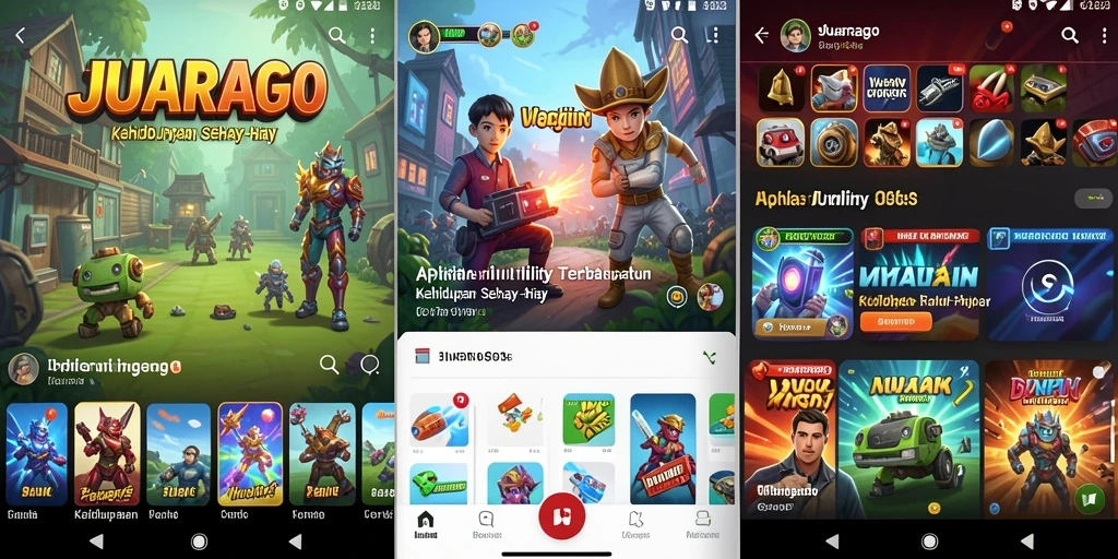 Screenshot utama JUARAGO menampilkan antarmuka yang ramah pengguna dan fungsional.
