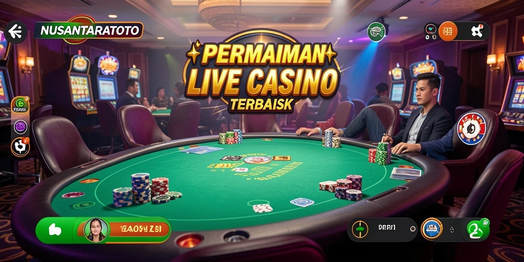 Tampilan gameplay seru NUSANTARATOTO dalam sesi Live Casino.