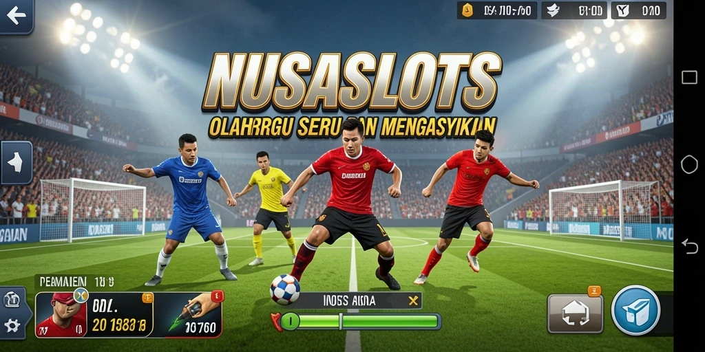 Screenshot gameplay NUSASLOTS menampilkan aksi olahraga yang mendebarkan.