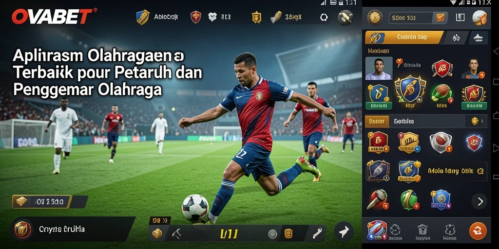Screenshot utama OVABET menampilkan tampilan antarmuka aplikasi sports yang menarik.