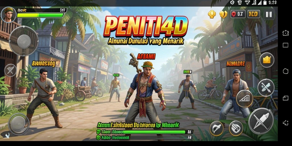 Tampilan gameplay menarik dari PENITI4D yang menggambarkan simulasi yang mendalam.