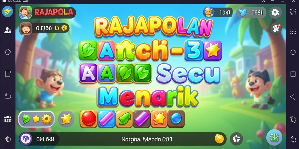 Tampilan gameplay seru RAJAPOLA di level menantang.