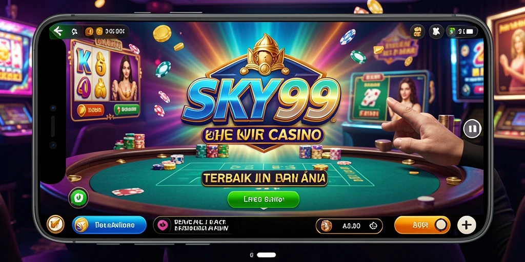 Screenshot gameplay Live Casino SKY99 dengan dealer profesional.