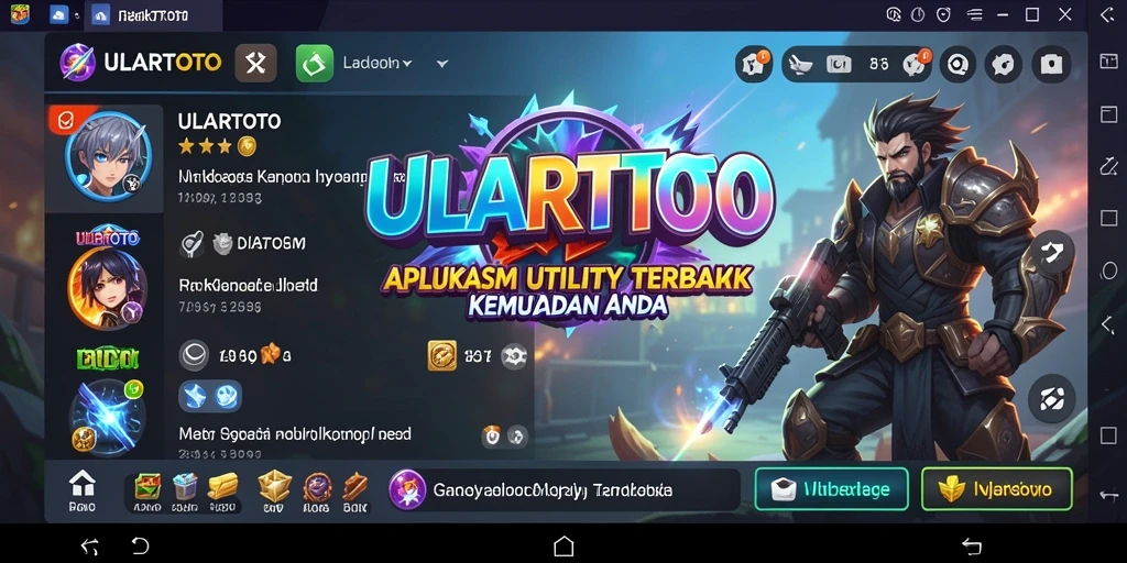Tampilan antarmuka pengguna ULARTOTO yang sederhana dan intuitif.