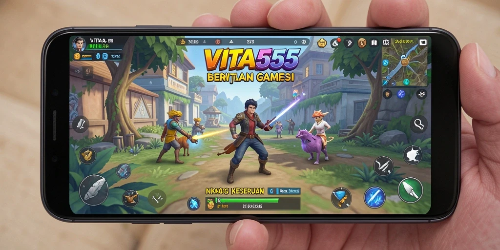 Tampilan gameplay VITA555 yang menarik dan penuh warna.