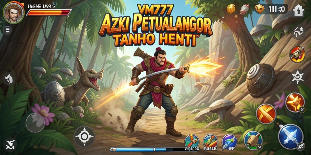 Screenshot gameplay VM777 dengan aksi yang mendebarkan dan grafis yang menawan.
