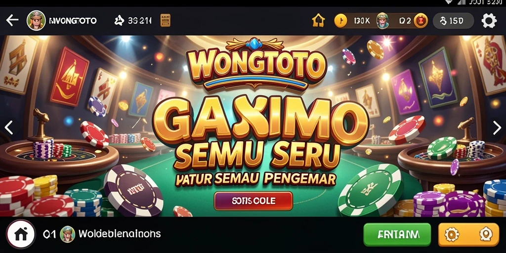 Gameplay seru di WONGTOTO dengan berbagai pilihan permainan Kasino.